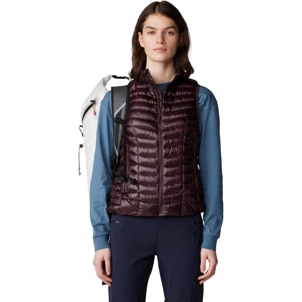 Mountain Hardwear Women's Sz M Ghost Whisperer Vest Blackberry Purple 800FP NWT